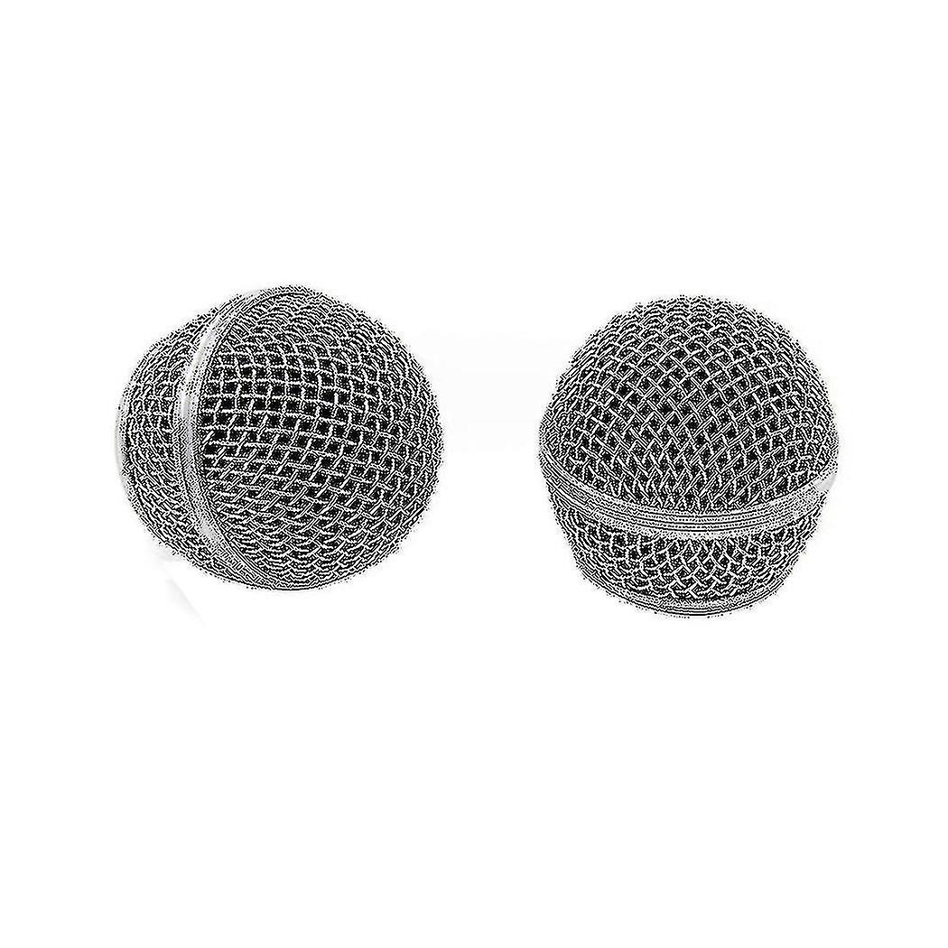 2pcs Microphone Grille Replacement Mic Microphone Head Head Mount Wired Wireless Microphone Accesso