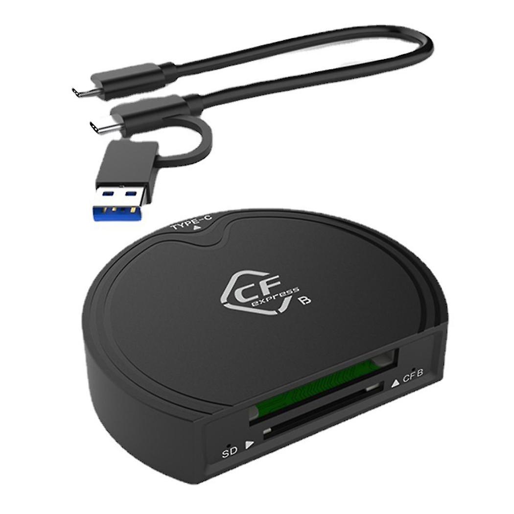 2 In 1 Kaartlezer Cfexpress Type B / sd Geheugenkaart Adapter Usb3.2 Gen2 10gbps High Speed Card Reade