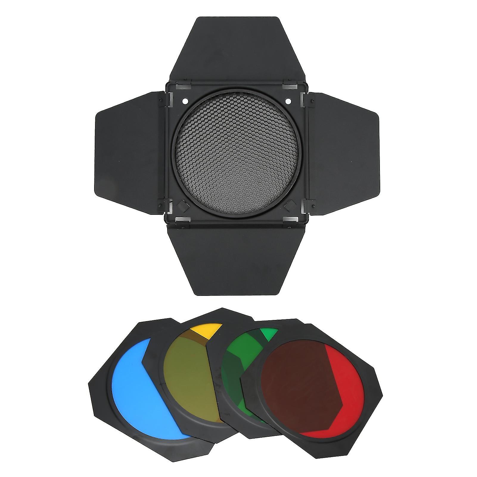 7Inch 4 Leaf Light Barrier Photography Accessories With Cellular Net Color Filters