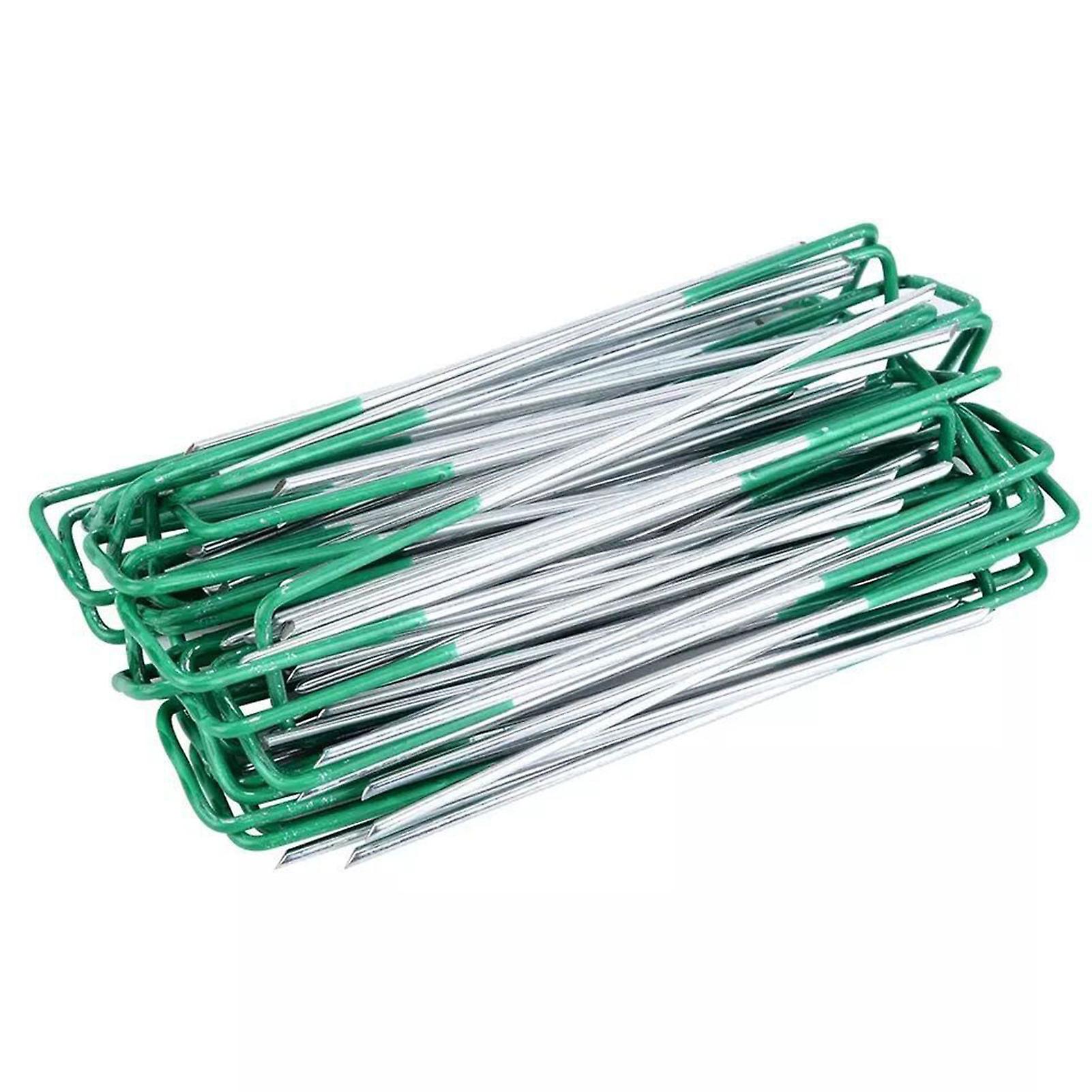 U-shaped Artificial Turf Spikes Landscape Staples Ground Anchor For Outdoor Wires Tents Use