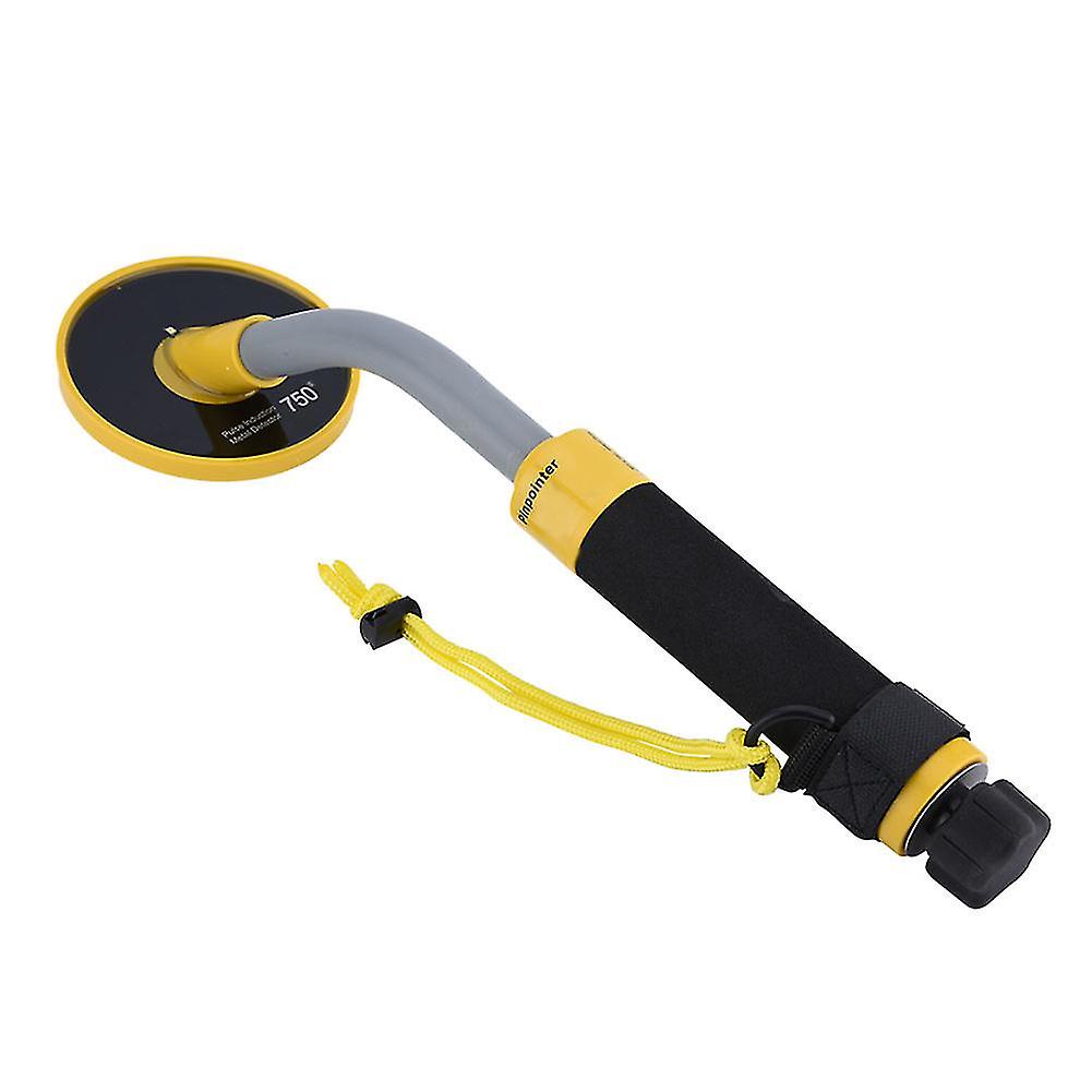 Pi750 Détecteur de métaux souterrain Chasseur de trésors Or Détecteur de métaux portable étanche Jaune