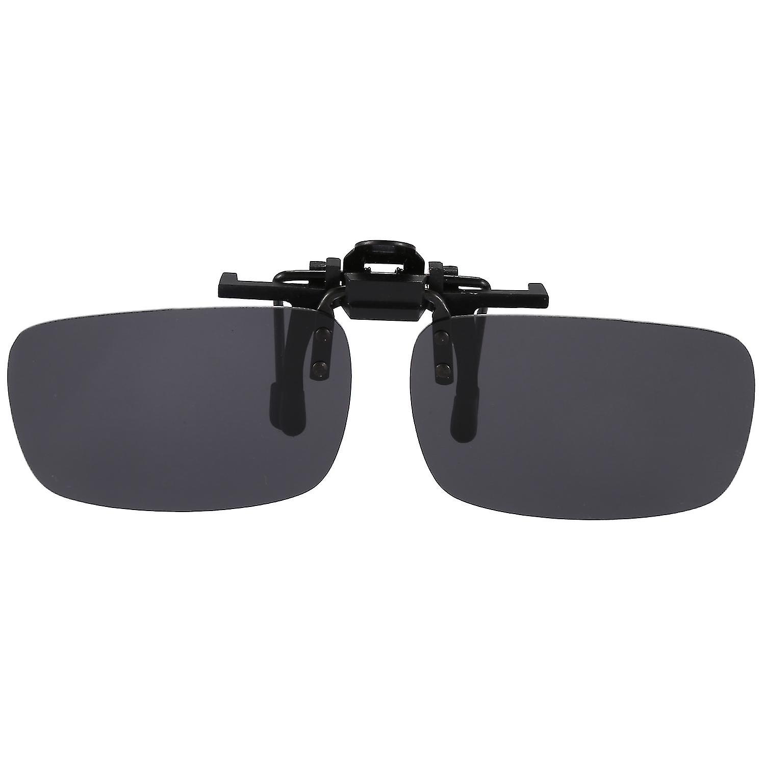 Ized Rimless Rect Flip Up Clip On Sunglasses Eyeglass