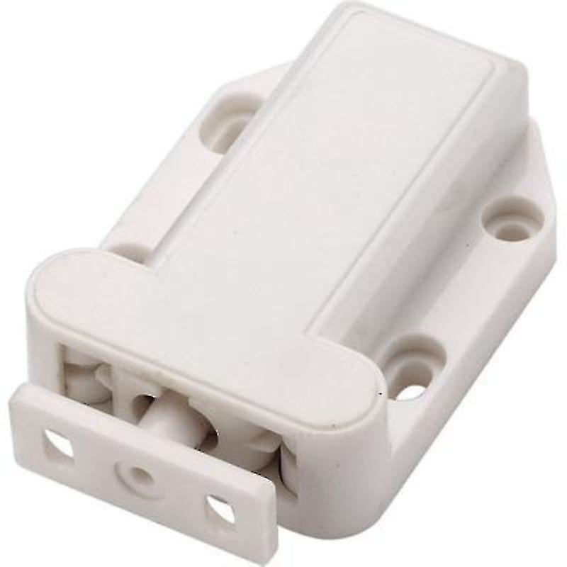Cabinet Push -touch Type Capture To Open The Contact Type Lock (2pcs, White)