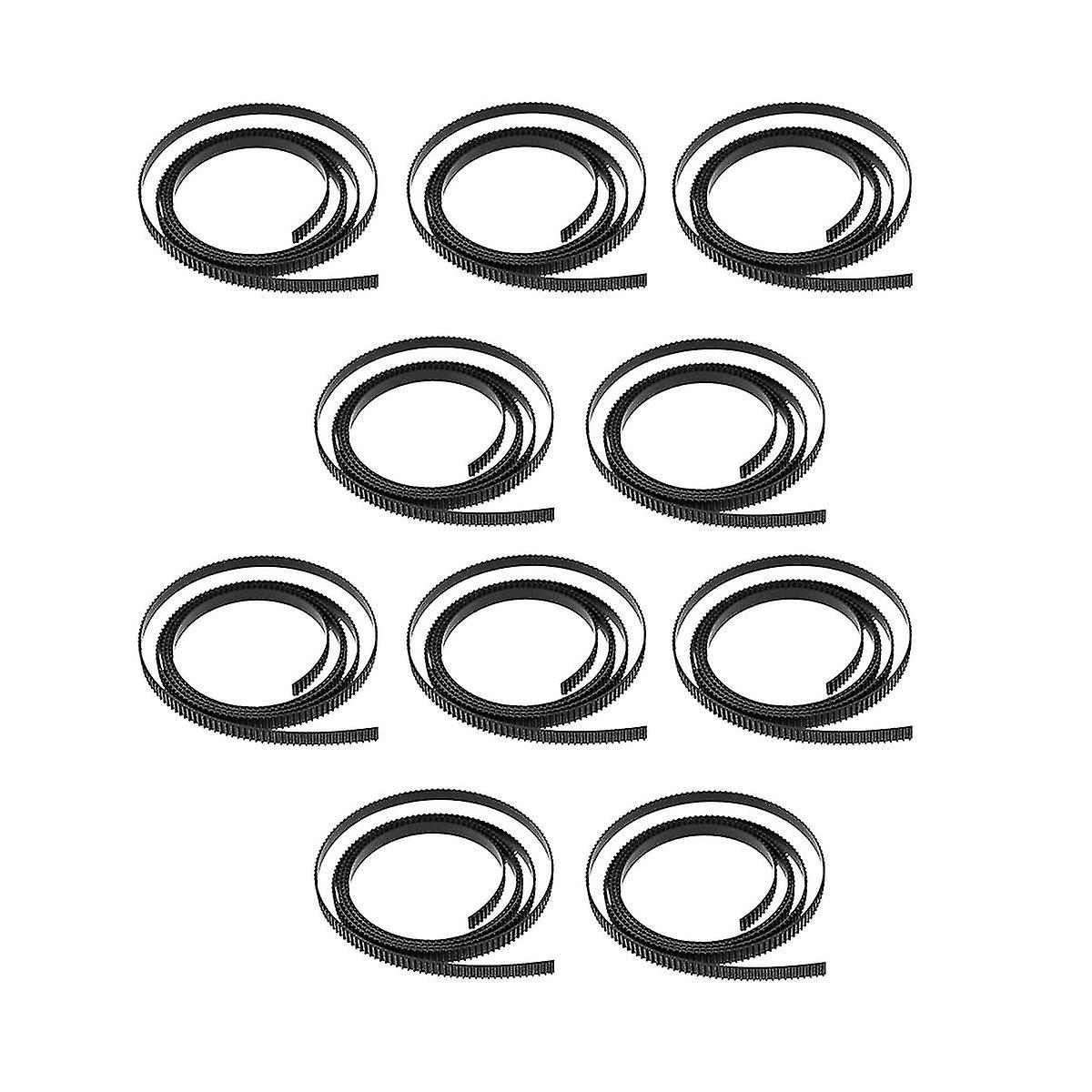 10 Pcs 3d Printer Timing Belt 2gt-6 Closed Loop Rubber Belt 1m Width 6mm