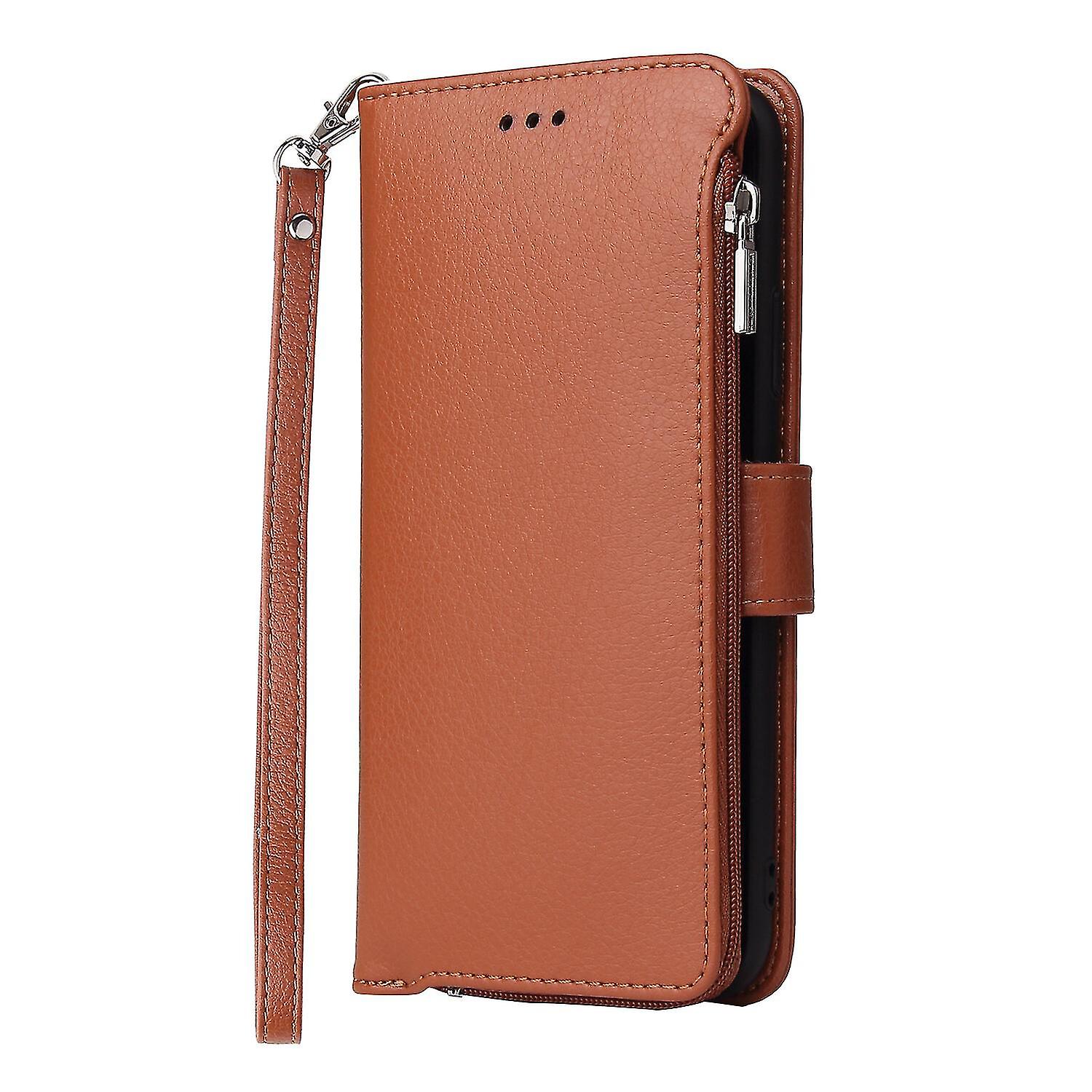 Iphone X Xs Case Wallet With Lanyard Card Holder Pu Leather