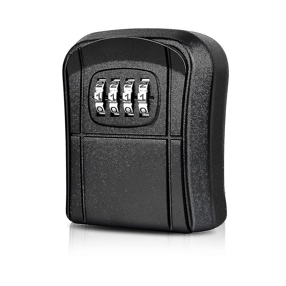 Key Box Mini Key Safe Outdoor Key Box With Resettable 4-digit Numeric Code Waterproof Key Box (blac