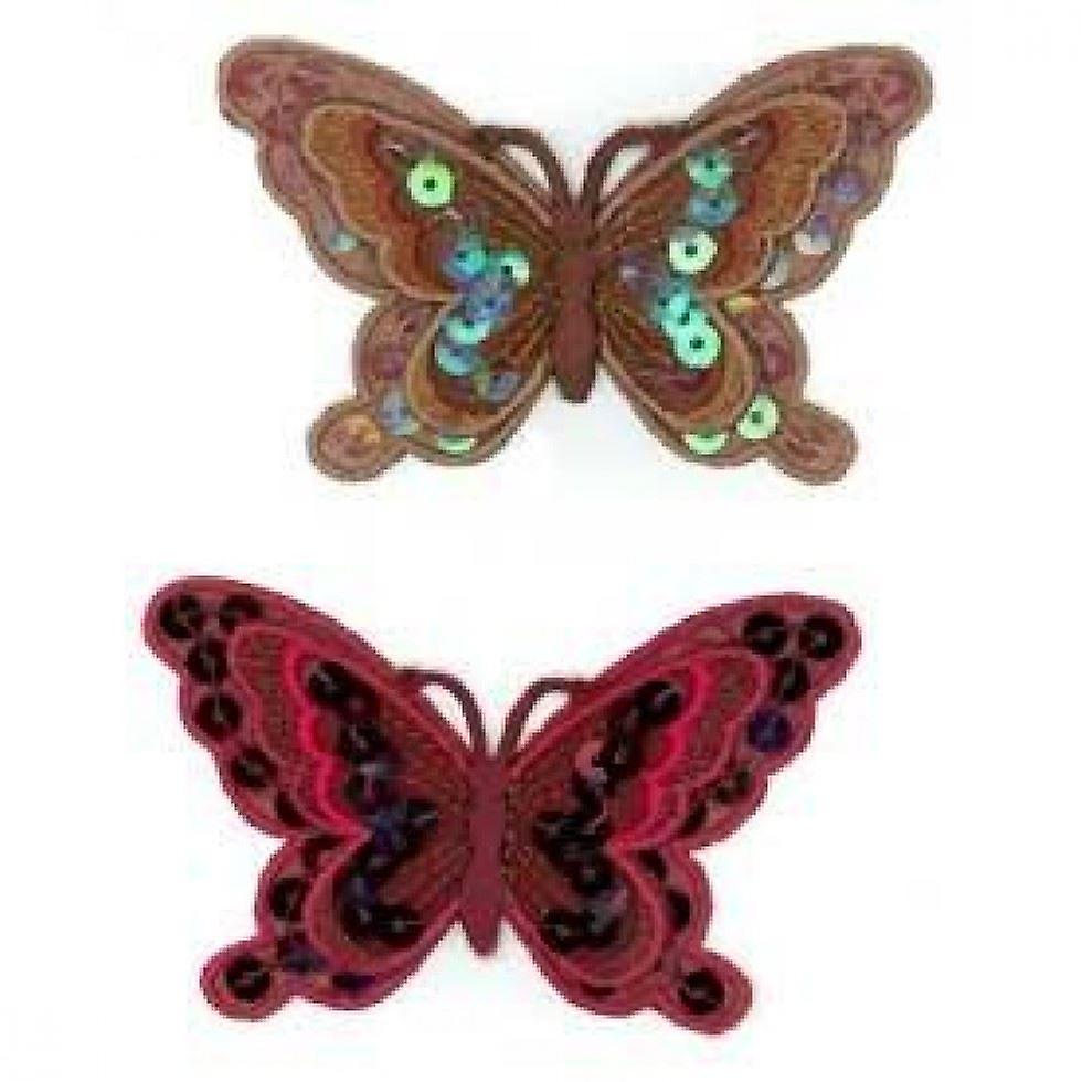 Butterfly Patch Motif Green - each