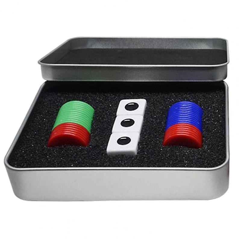 Left Right Center Dice Board Game Interesting Center Game Dice With 3 Dices And 34 Chips For Club Drinking Games Gatherings