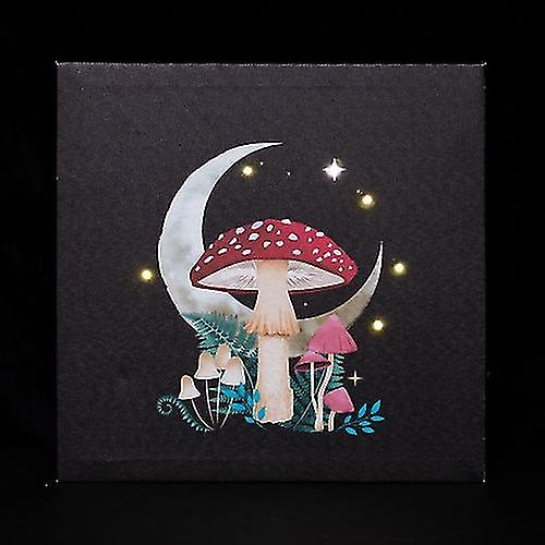Something Different Canvas Forest Mushroom Light Up Canvas