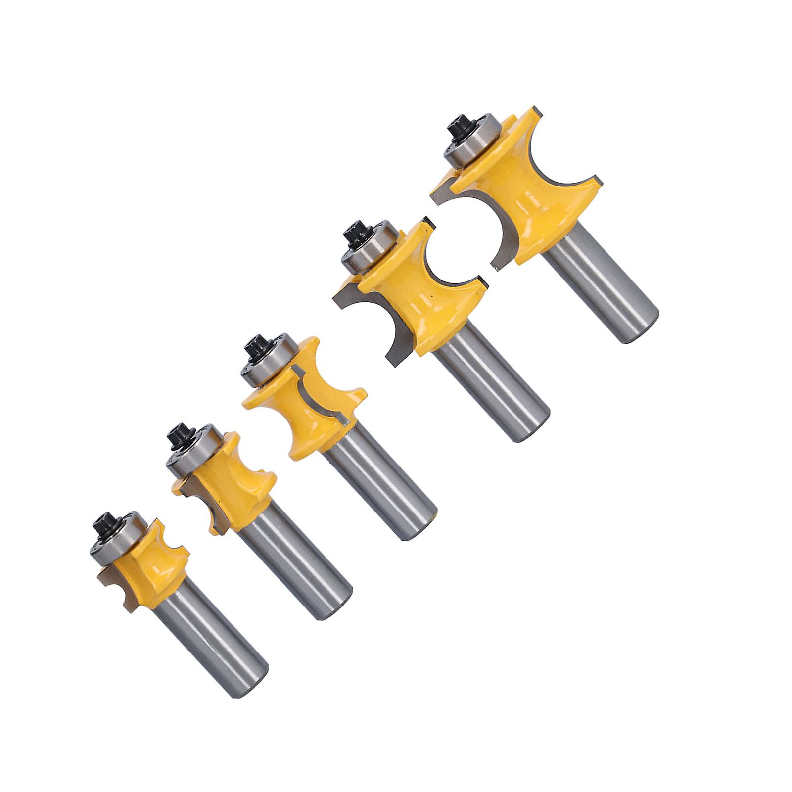 5 Stücke 1/2in Schaft Halbrunde Bullnose Router Bits CNC Holzschneider