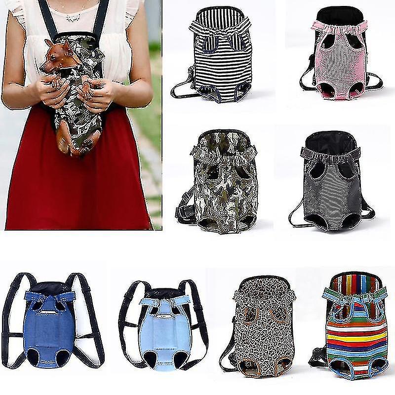 メッシュペットドッグキャリアバックパック通気性迷彩アウトドア旅行製品バッグ 小型犬用