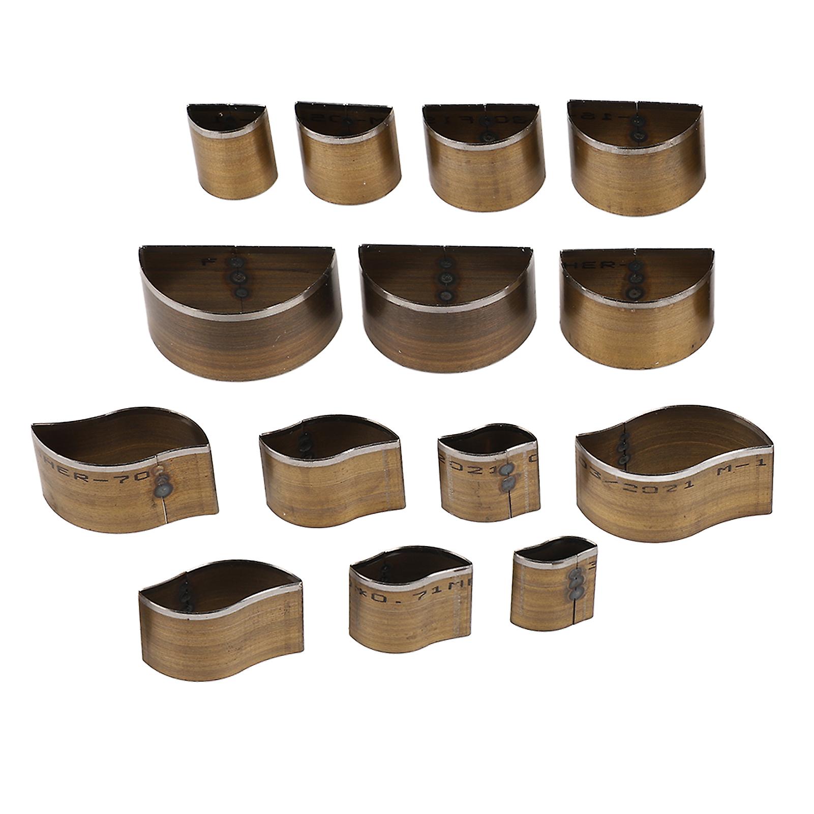 14 Pcs Leather Cutting Die High Carbon Steel 7 Different Sizes Simple Operation Cutting Mold DIY Leather Craft Tool