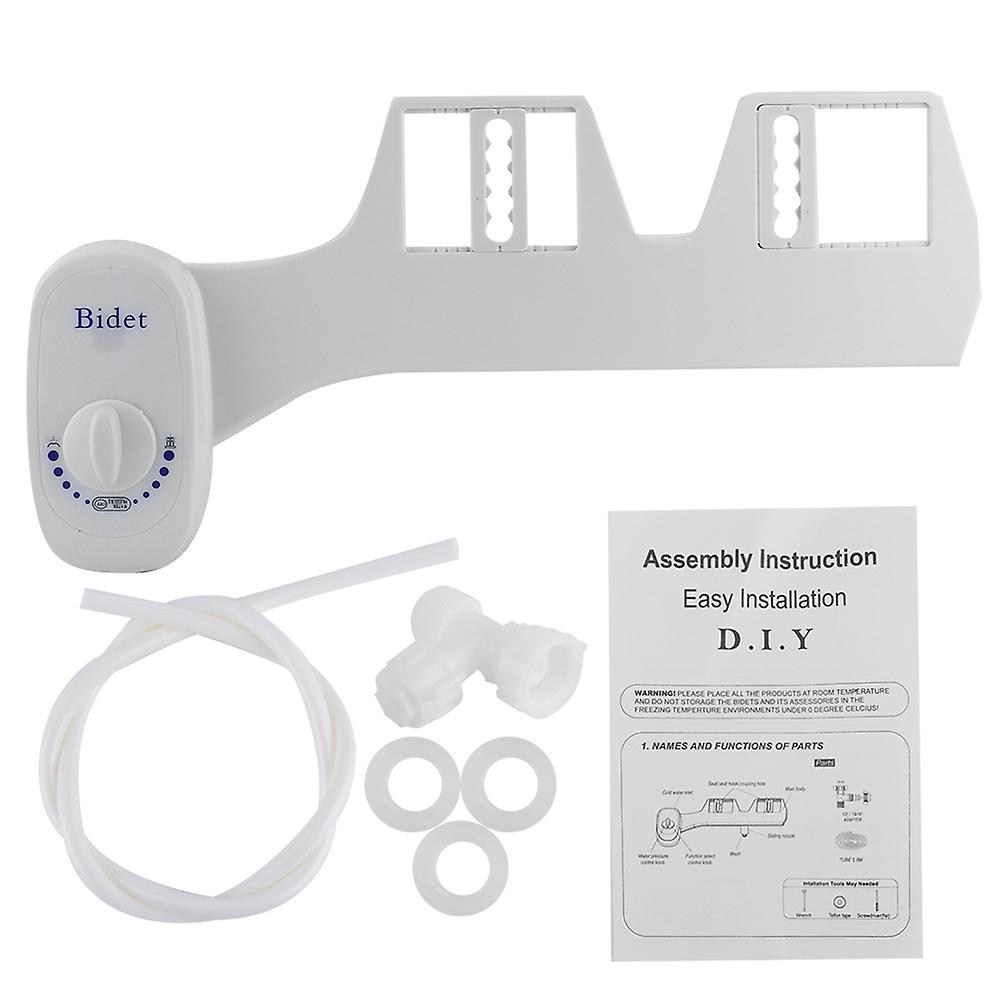Self-Cleaning Non-Electric Mechanical Bidet Sprayer with Single Nozzle, White (7/8)