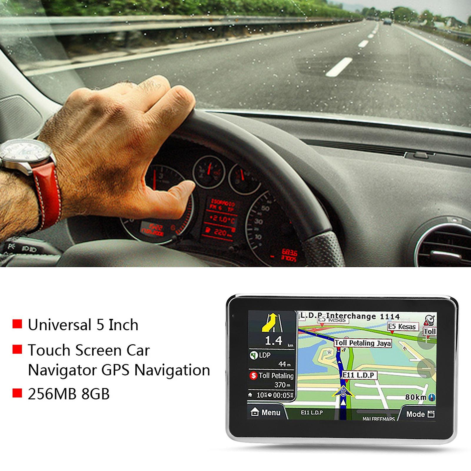 Universal 5 Inch Touch Screen Car Navigator GPS Navigation DDR256M 8G MP3 FM Europe Map Q5 1