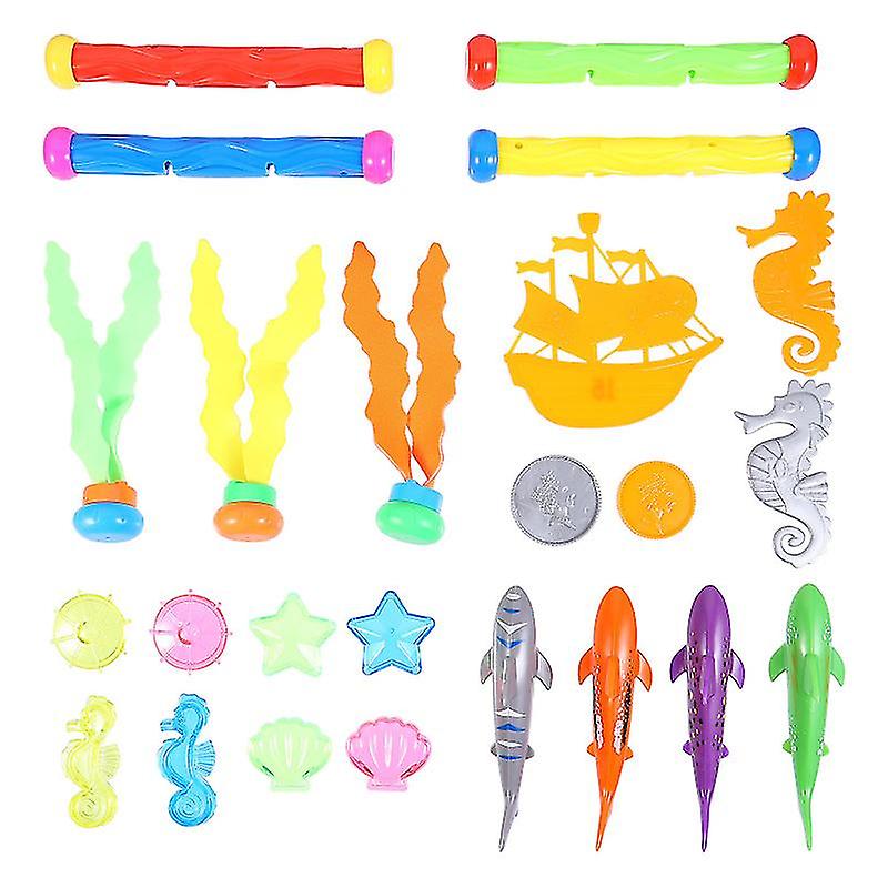 24pcs Swimming Diving Toys