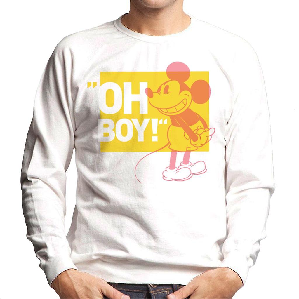 Disney Mickey Mouse Retro Oh Boy Men's Sweatshirt