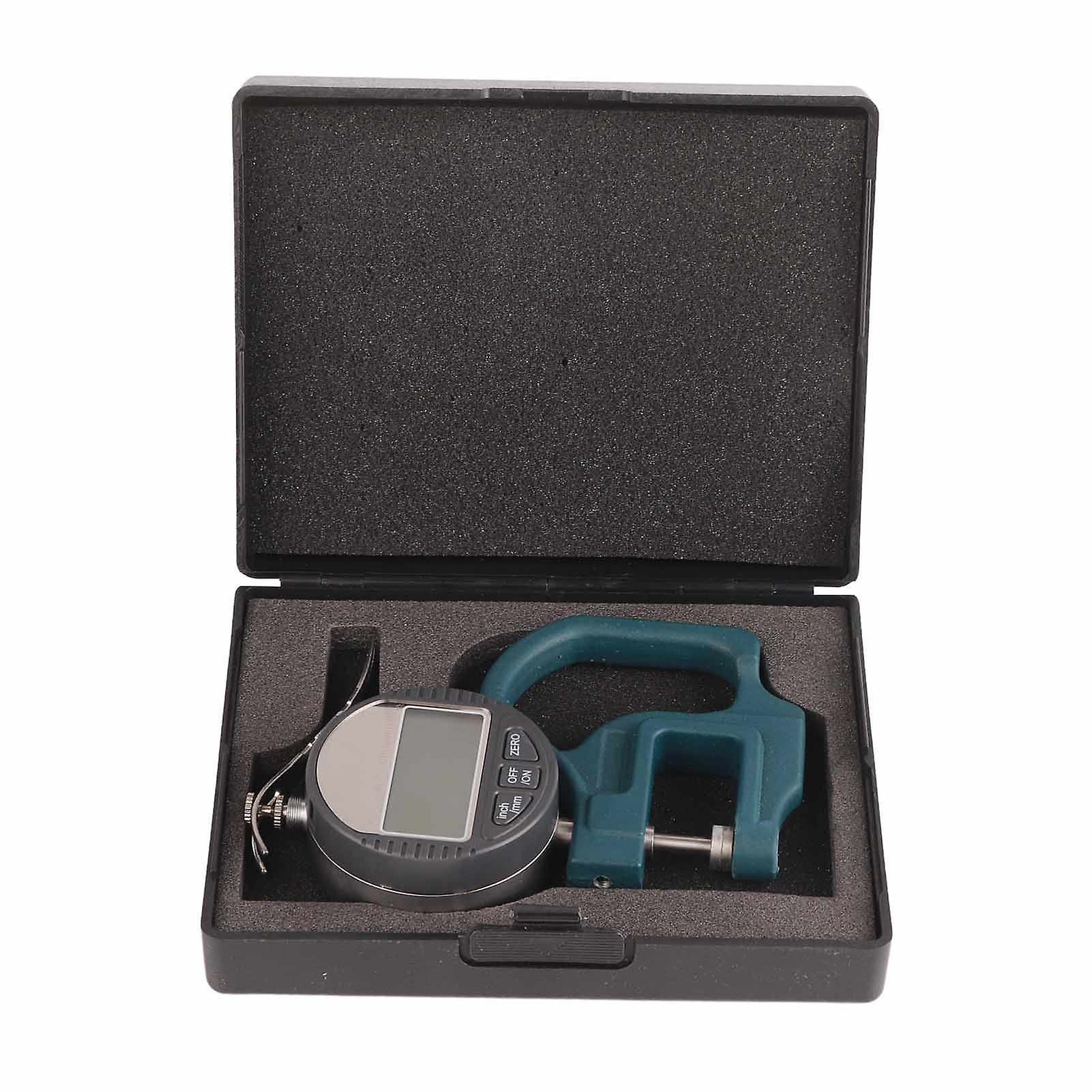 Digital Display Paper Leather Cloth Thickness Gauge Measuring Tool Range 0‑12.7mm 0.01mm