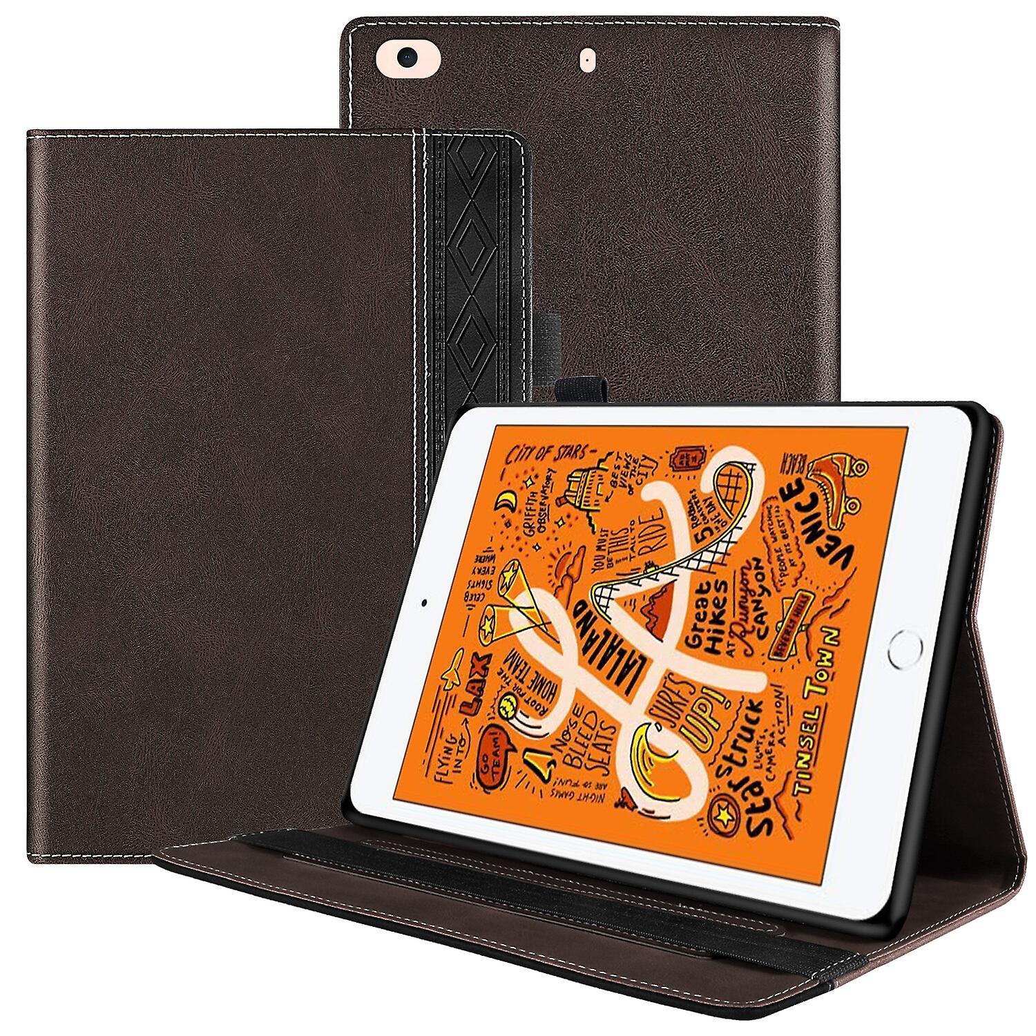 Tablet Case For iPad Mini 1/2/3/4/5, Premium PU Leather Stand Cover,Brown