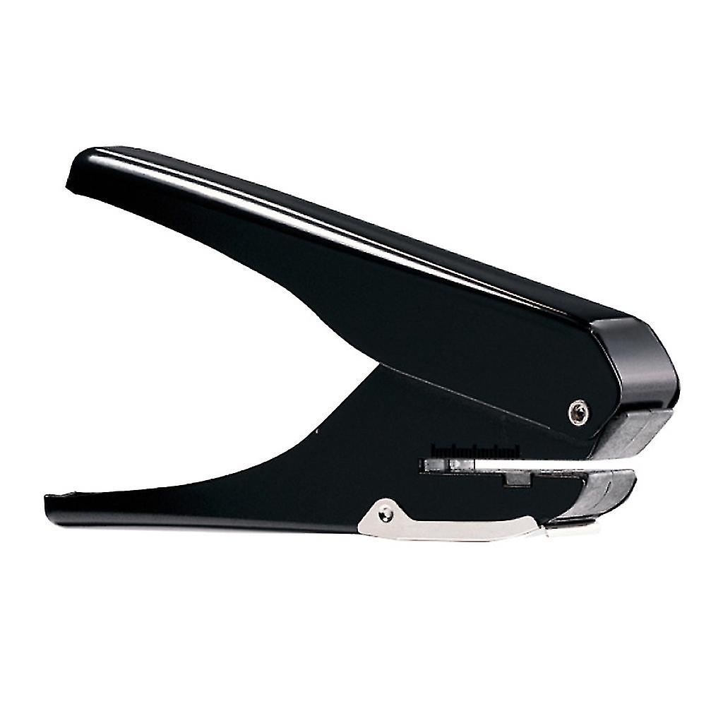 Portable Oval Hole Puncher 10 Sheets Capacity With Positioning Ruler For Papers