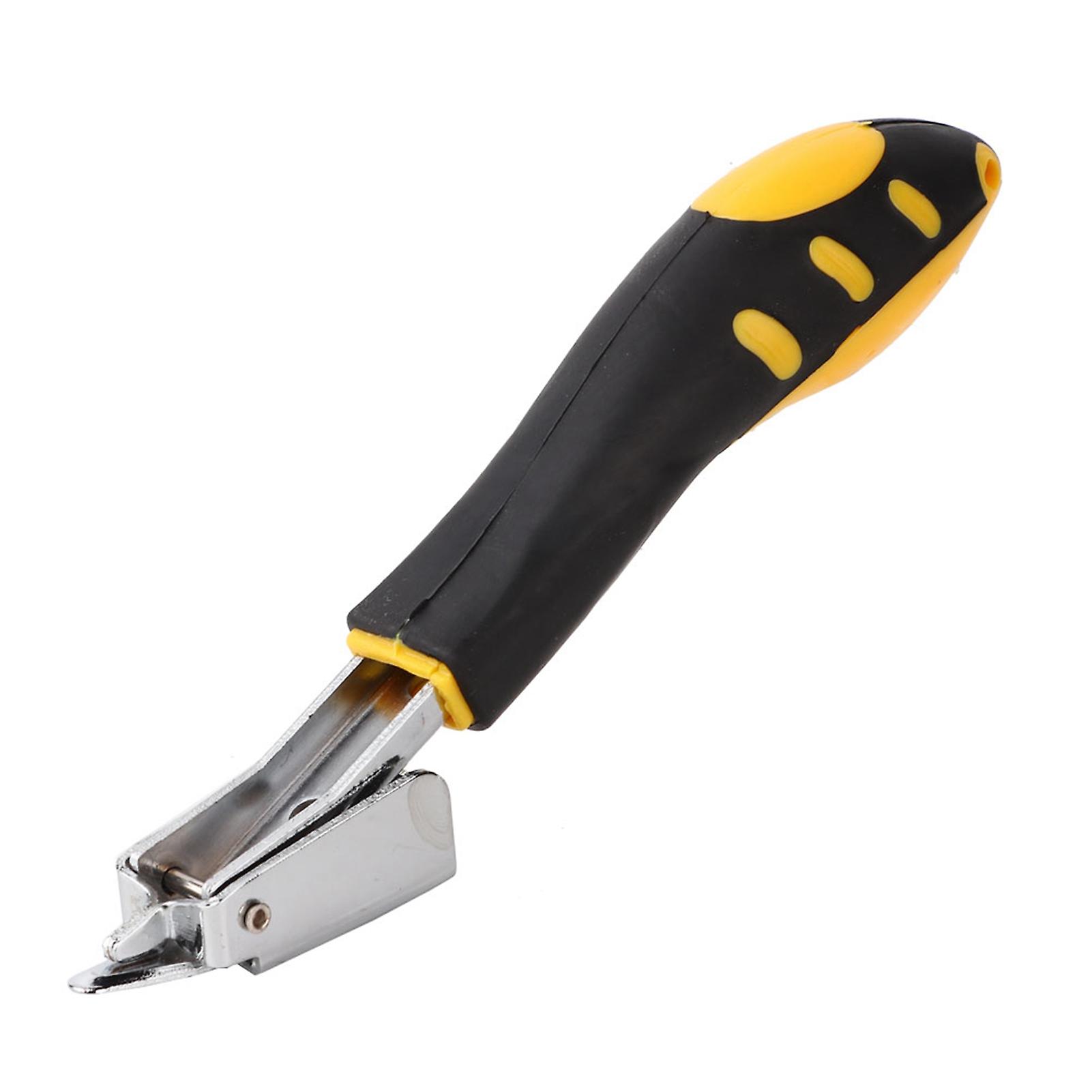 Staple Remover Nail Puller Tool with Rubber Handle, Upholstery and Construction Heavy Duty Staple Removers for Removing Nails in Furniture, Floor,