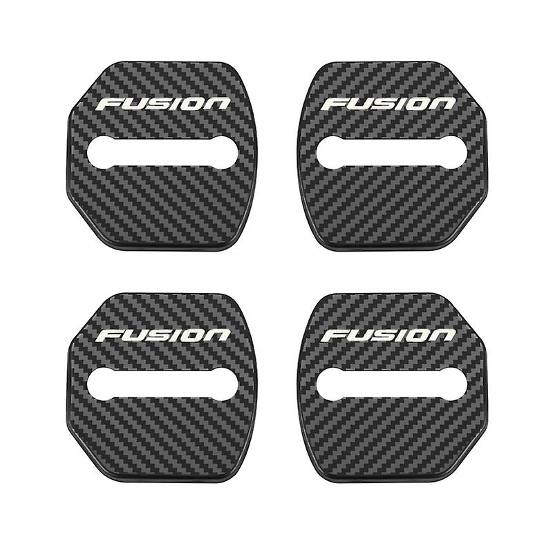 4Pcs Car Door Lock Cover Protection Buckle Cover Latch Stop Stainless Car Accessories For Ford Fusion Car Styling~13451