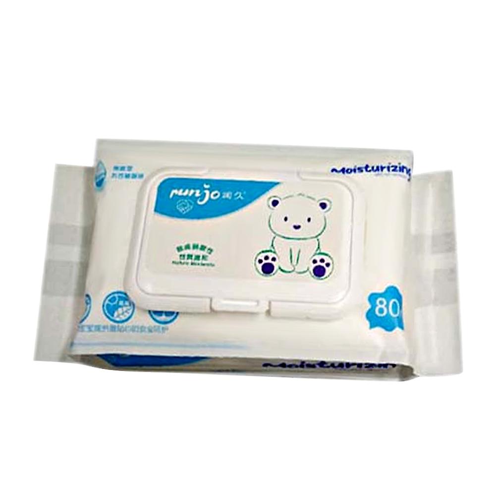 80Pcs Baby Soft Wet Tissue No Additives Infant Hands Mouth Cleaning Safety Wet Wipes