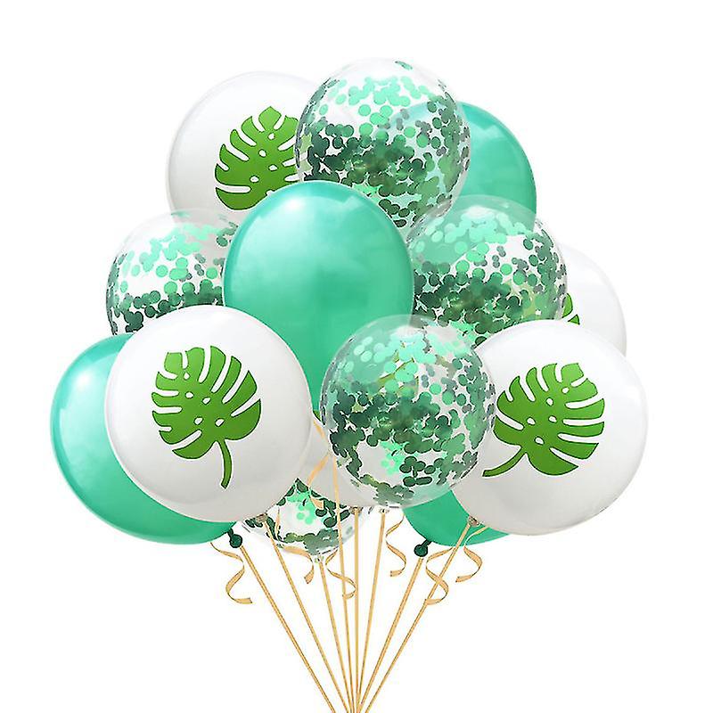 15pcs/pack Tropical Leaf Balloon