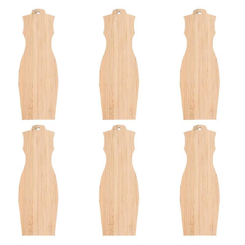 6pcs Bamboo Bookmarks