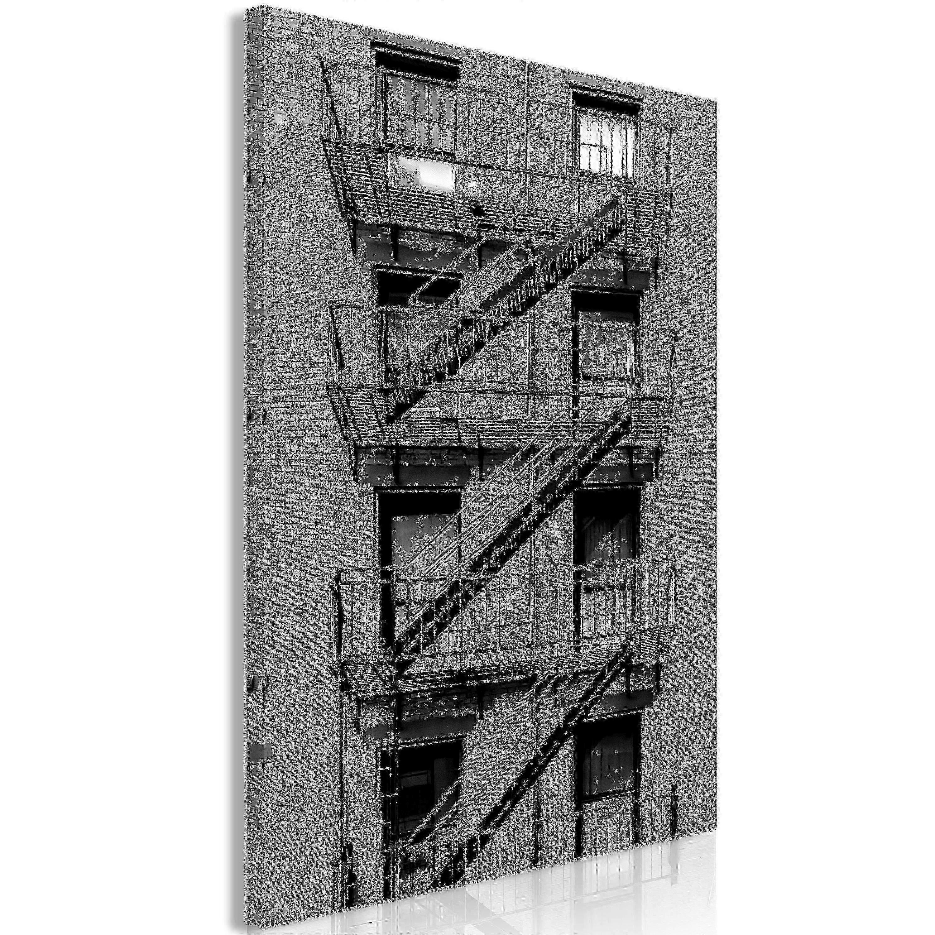 Impression sur toile - Sortie de secours (1 partie) Vertical