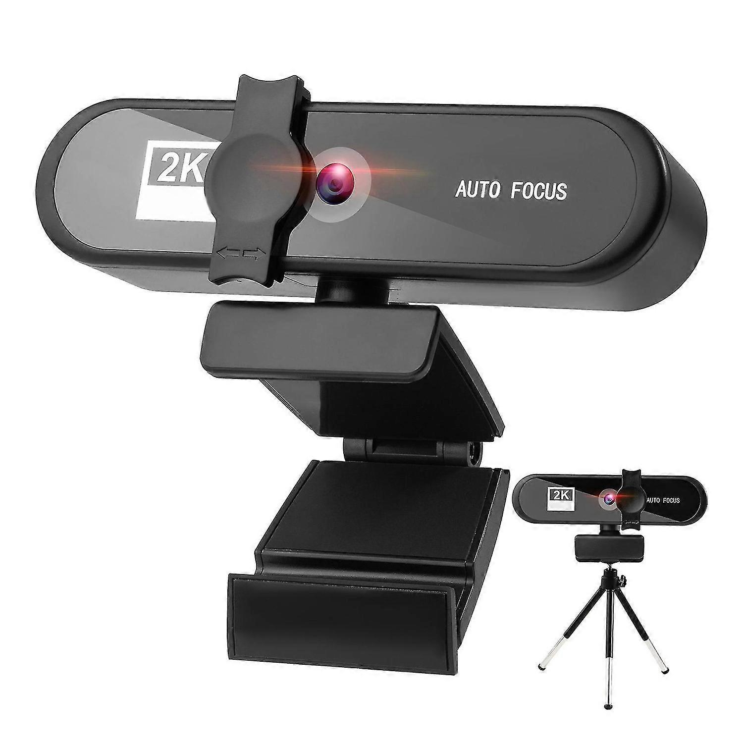 1 Set USB Webcam 4k HD-compatible with Privacy Cover Drive-free Autofocus Plug And Play Computer Cam