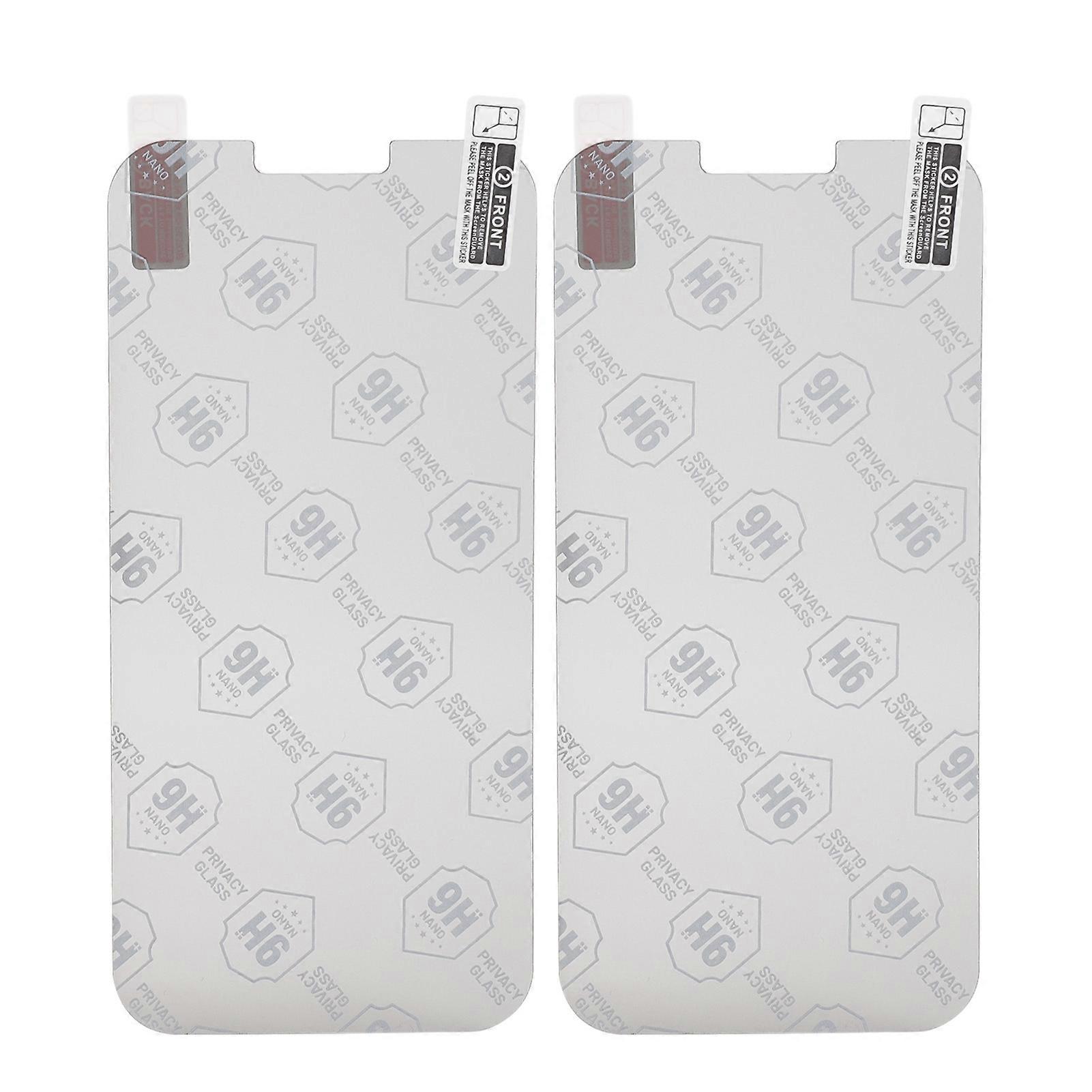 2 Set Private Screen Protector 6.7in 9H PET Water Fingerprint Oil Proof Private Filter for IOS 13 Pro Maximum