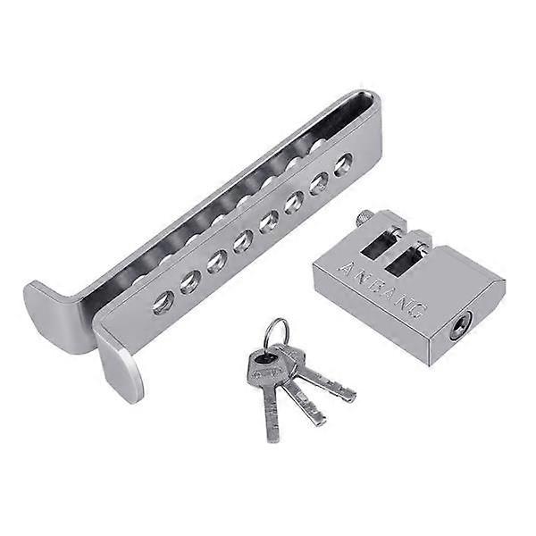 Solid Safety Lock Car Stainless Steel Brake Lock Silver & Red 34961