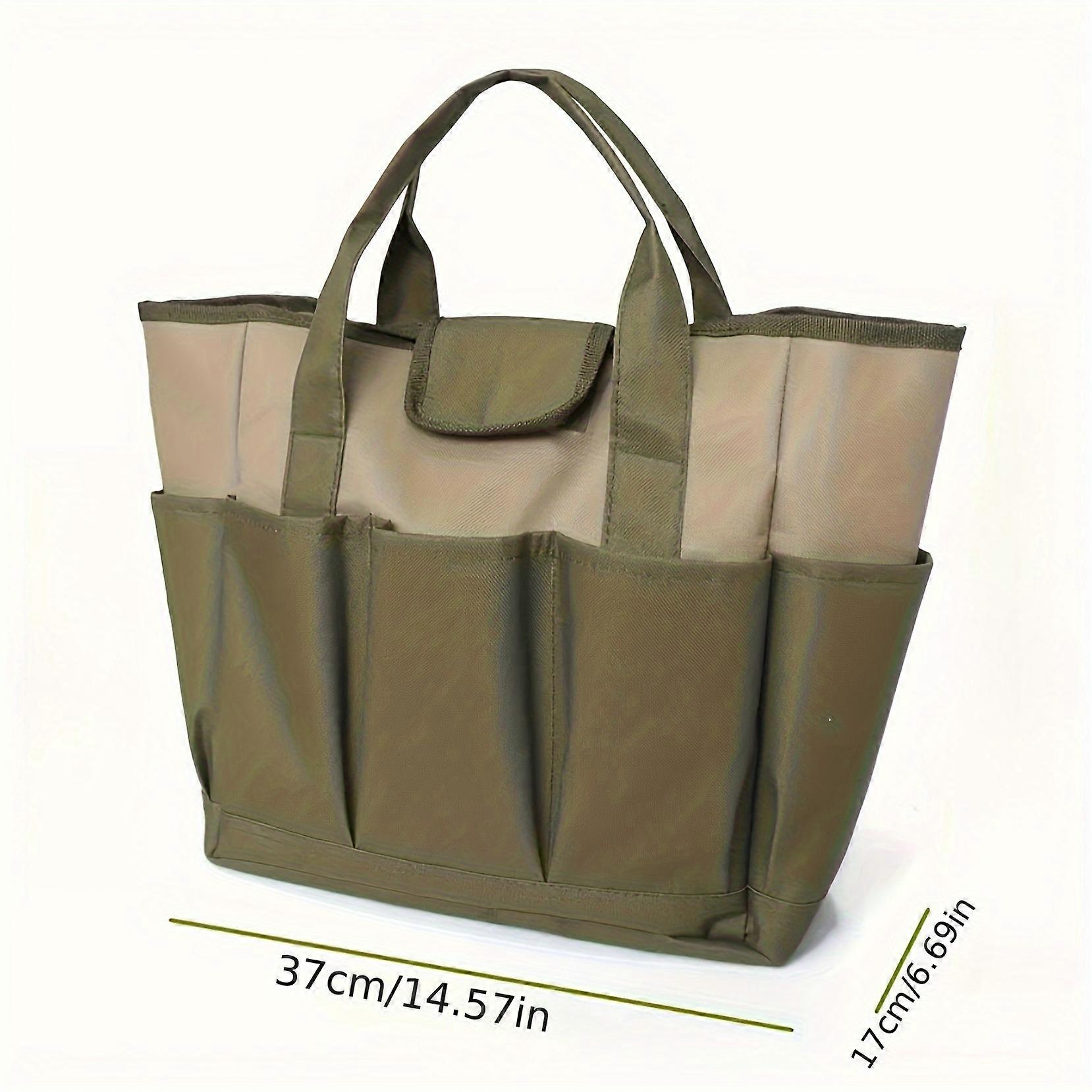 Garden Tote Bag, Garden Tool Bag With Pockets, Garden Tool Storage Bag For Storing Gardening Kits, Gardener's Storage Bag
