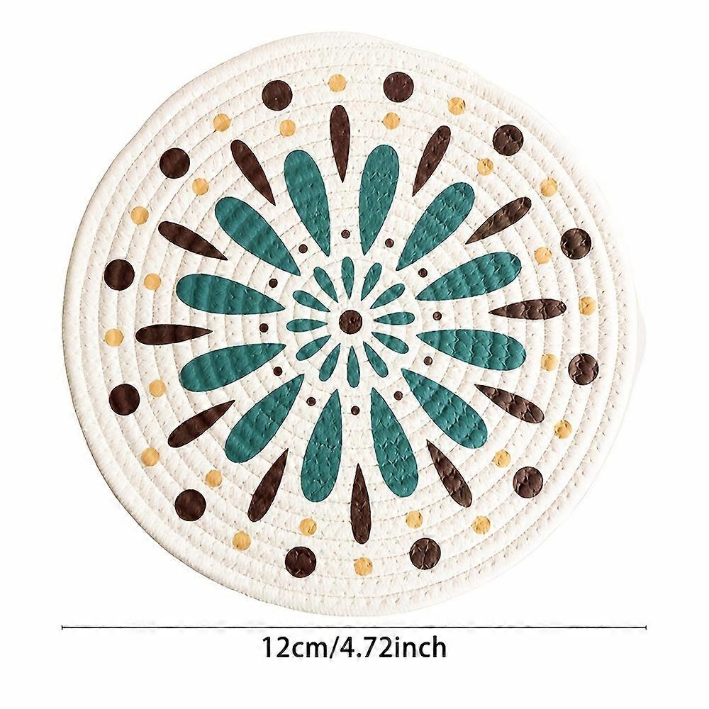 Placemat, Simple Style termisk isolasjonsmatte, Japansk trykt bomull tau termisk isolasjon potten puten, hjem kjøkkenartikler, hjem dekorasjon