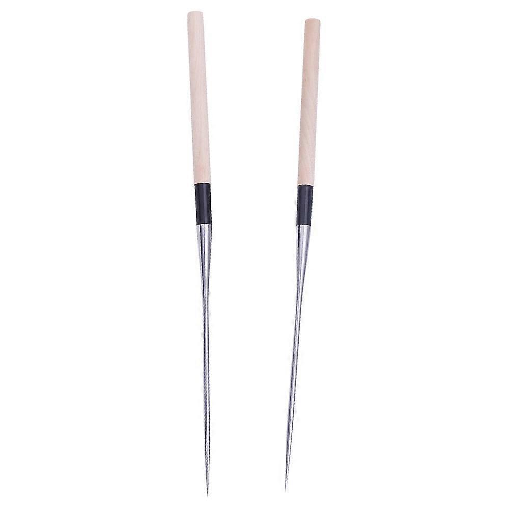 2 Pcs En Acier Inoxydable Point Head Restaurant Japonais Utiliser Sashimi Baguettes