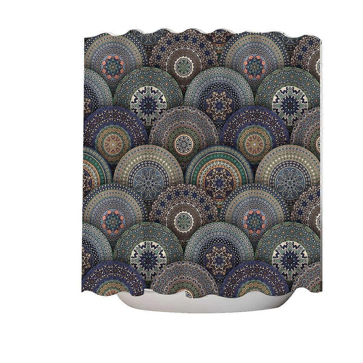 A Bunch of Oriental Mandalas Shower Curtain