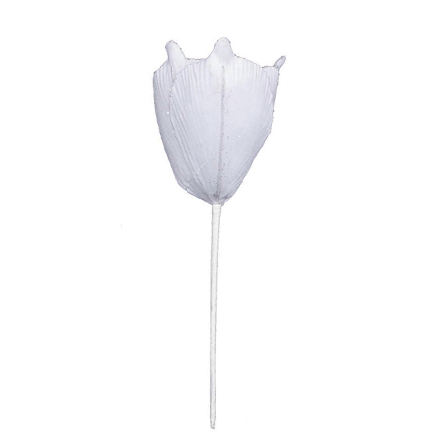 Decorative Flower Realistic Shiny Sparkling Festive Christmas Flower Decorations Versatile Ornaments
