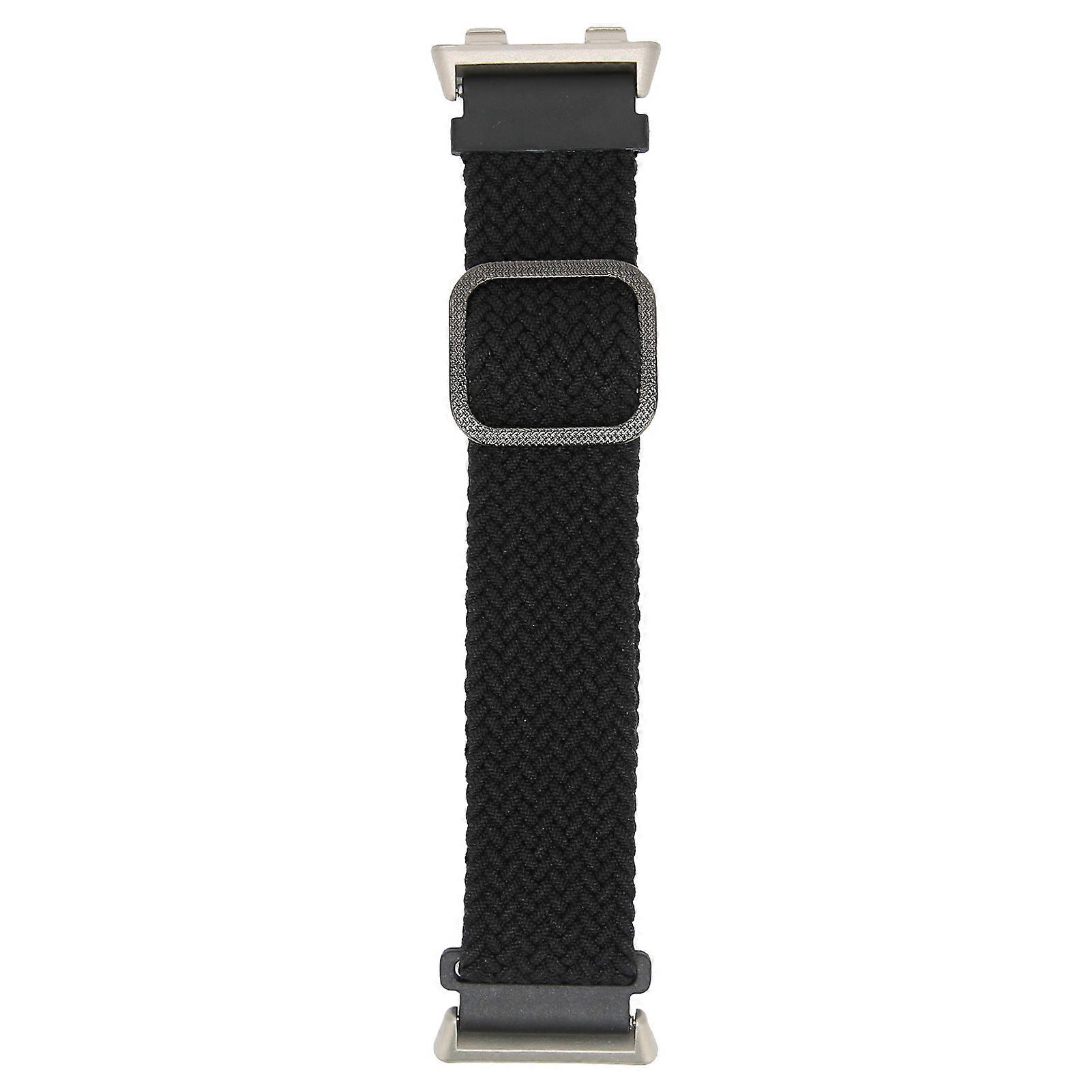Adjustable Smartwatch Strap for Oppo Watch 2 46mm Knitting Elastic Loop Watchband ReplacementBlack