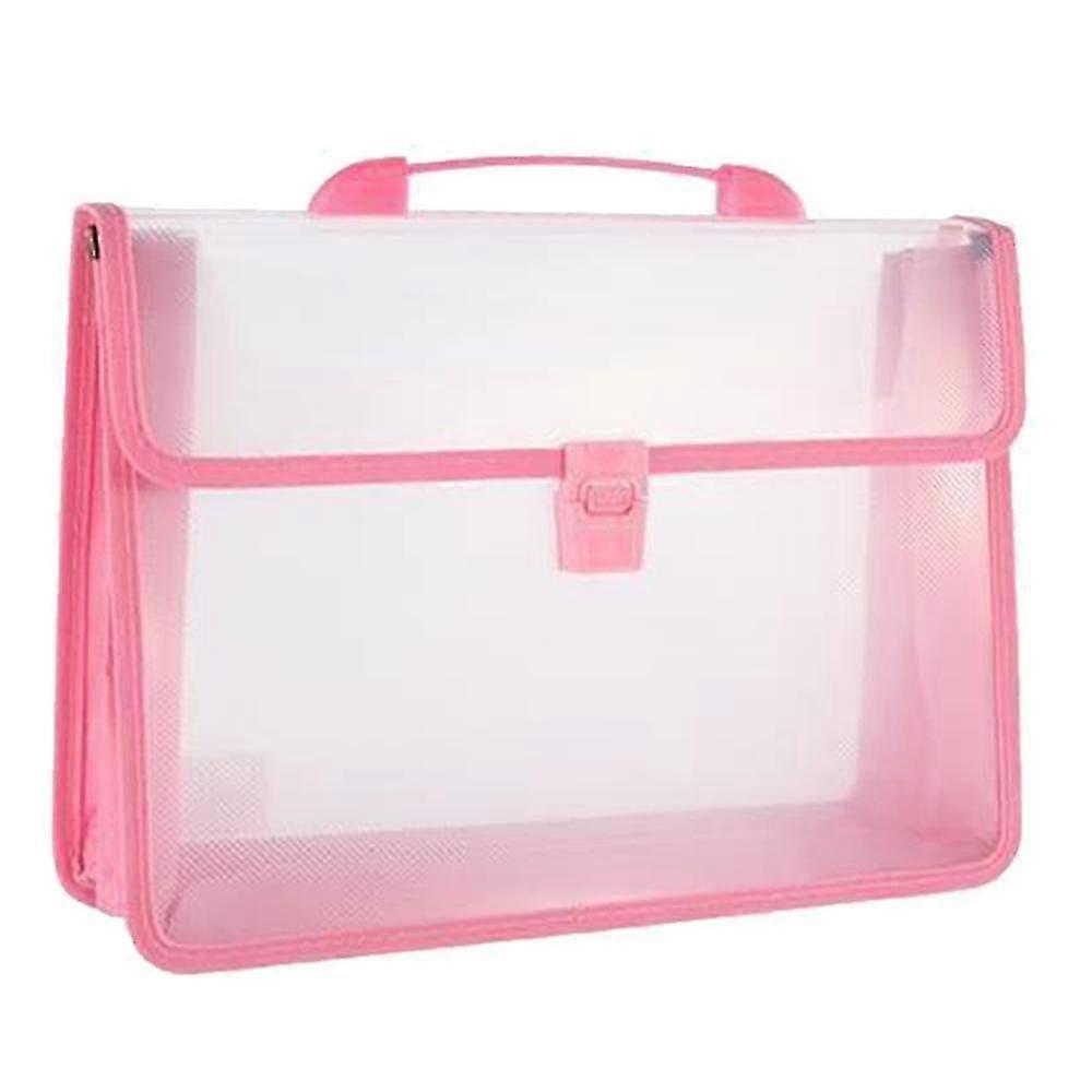 Pockets Expanding File Organizer With Handle And Lock, Plastic File Folders With Pockets