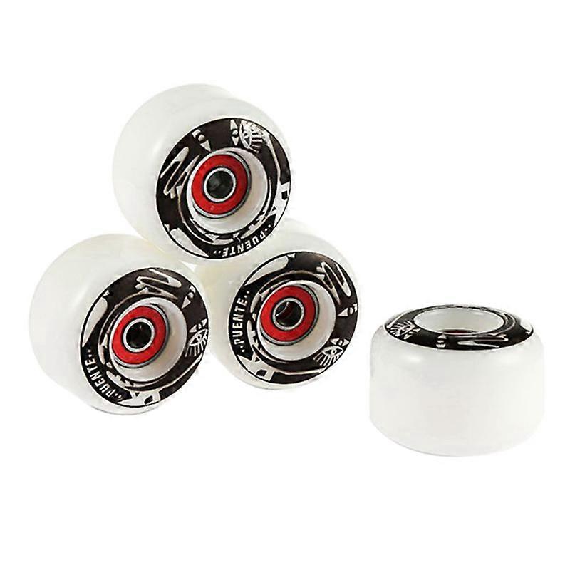 PUENTE 4Pcs Set Skateboard Wheels PU Skate Wheels Longboard Cruiser Wheels for Ollie Punk and Jumpi