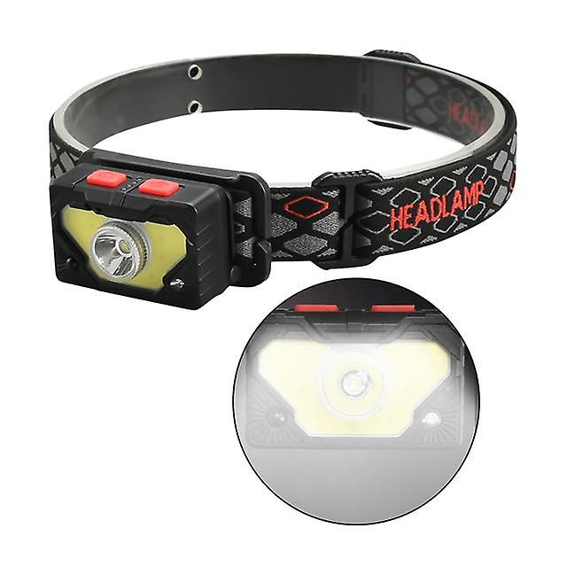 Usb Led Work Headlamp Red Light 1500mah Battery Powered Portable For Camping