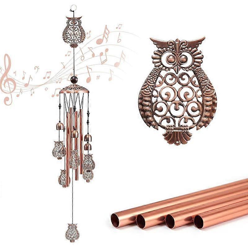 Barsinfi Wind Chimes Outdoor Owl Metal Windchimes Garden Chimes Wind Chimes Windchimes