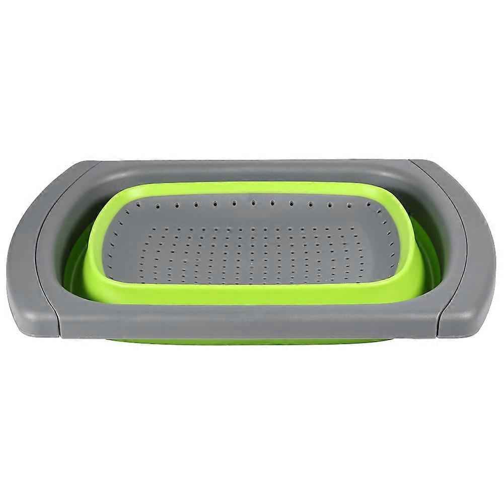 Kitchen Retractable Drain Basket Household Folding Washing Vegetable Basket