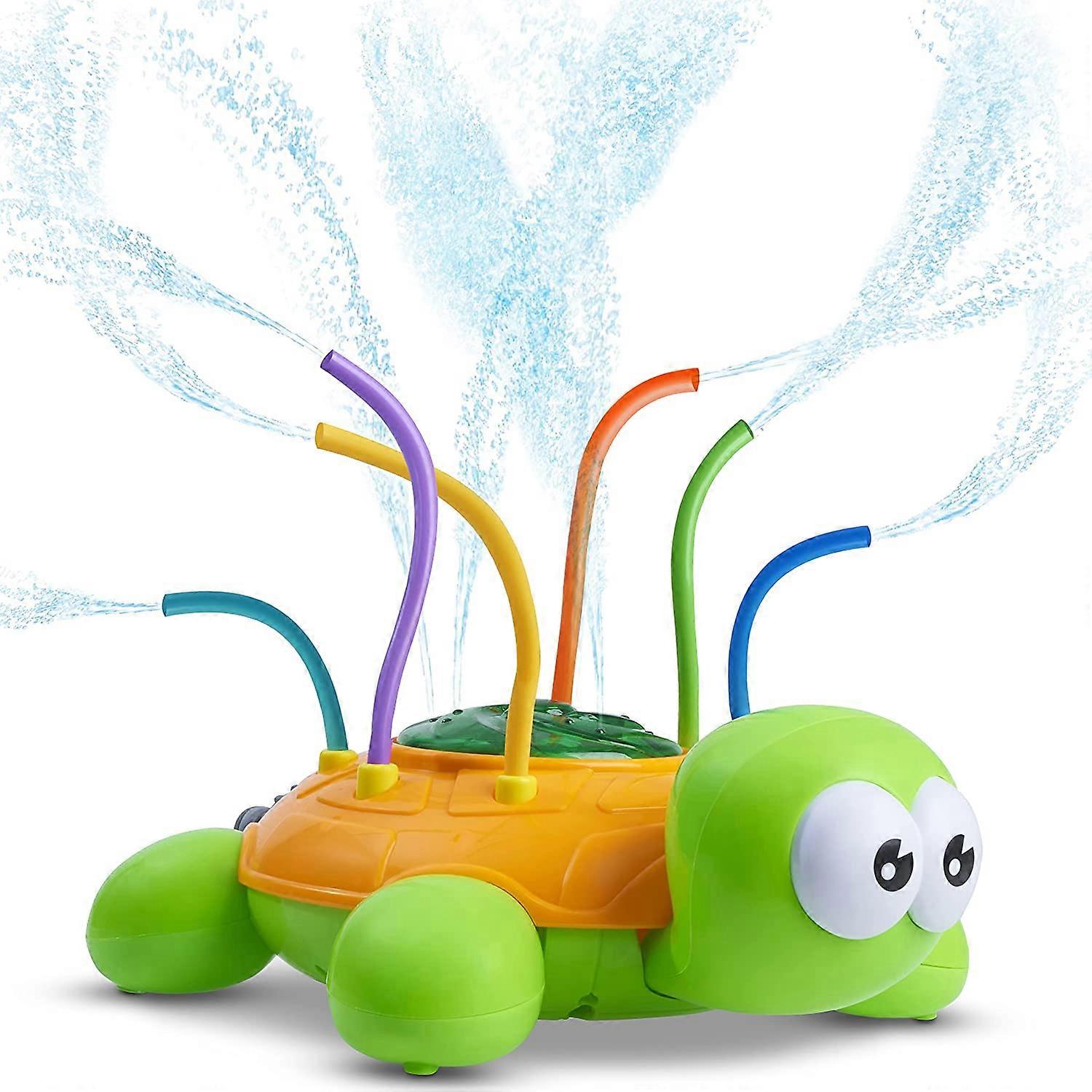子供や幼児のための屋外水スプレー玩具、裏庭紡績タートル