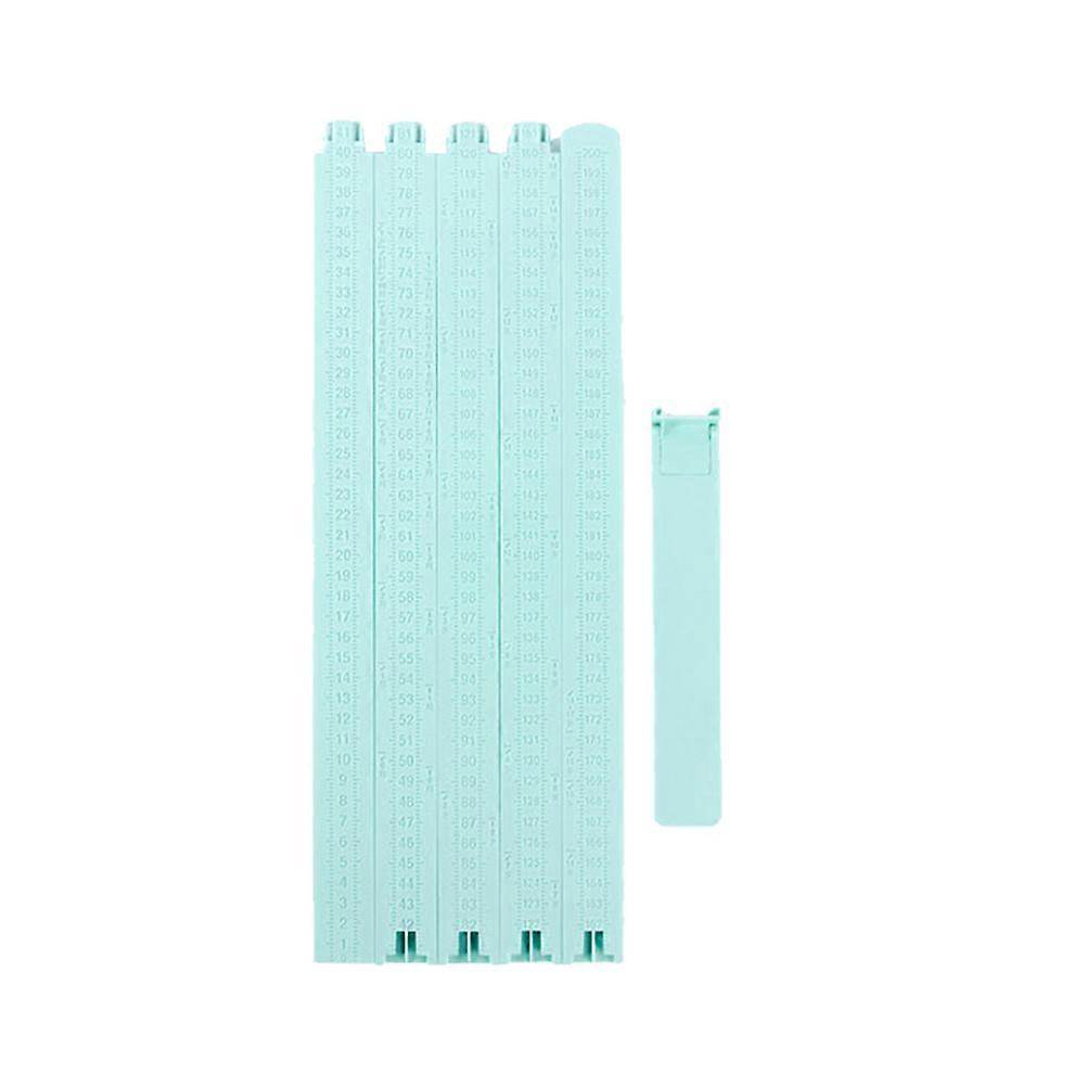 Plastic Kids Height Measurement Ruler Baby Growth Chart for Home (Blue)