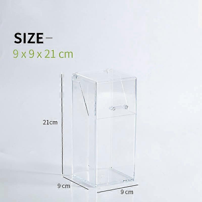 Desktop Organiser Home Office Storage Box Acrylic Transparent Multifunction Pen Holder Stationery Storage Waterproof Dustproof
