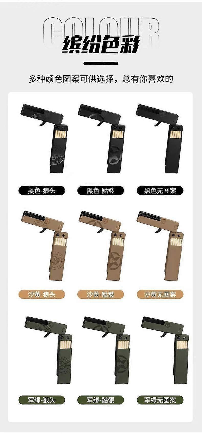 Cigarette Cases,Creative Folding Inflatable Lighter With Fine Cigarette Case 10 Pack Compression Sealed Moisture-Proof Men's Cigarette Case Wholesale
