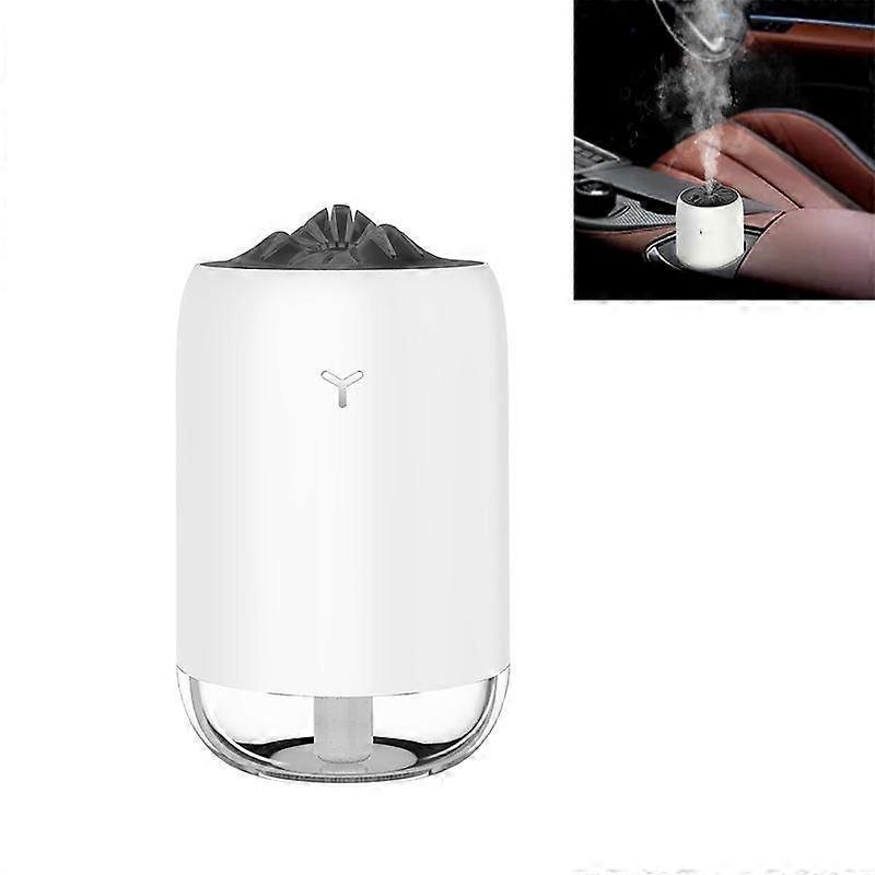 Car USB portable aroma diffuser mute humidifier (white)