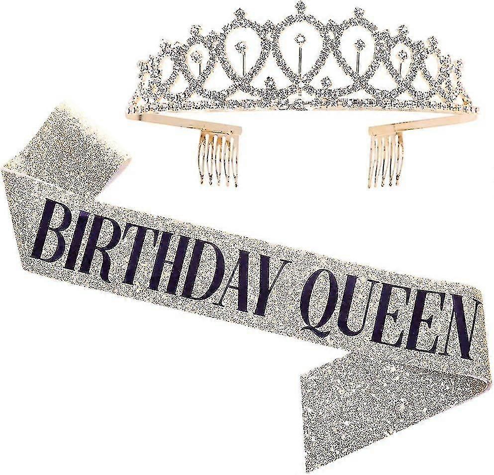 "عيد ميلاد الملكة" وشاح & حجر الراين Tiara Kit - هدايا عيد ميلاد - جيد