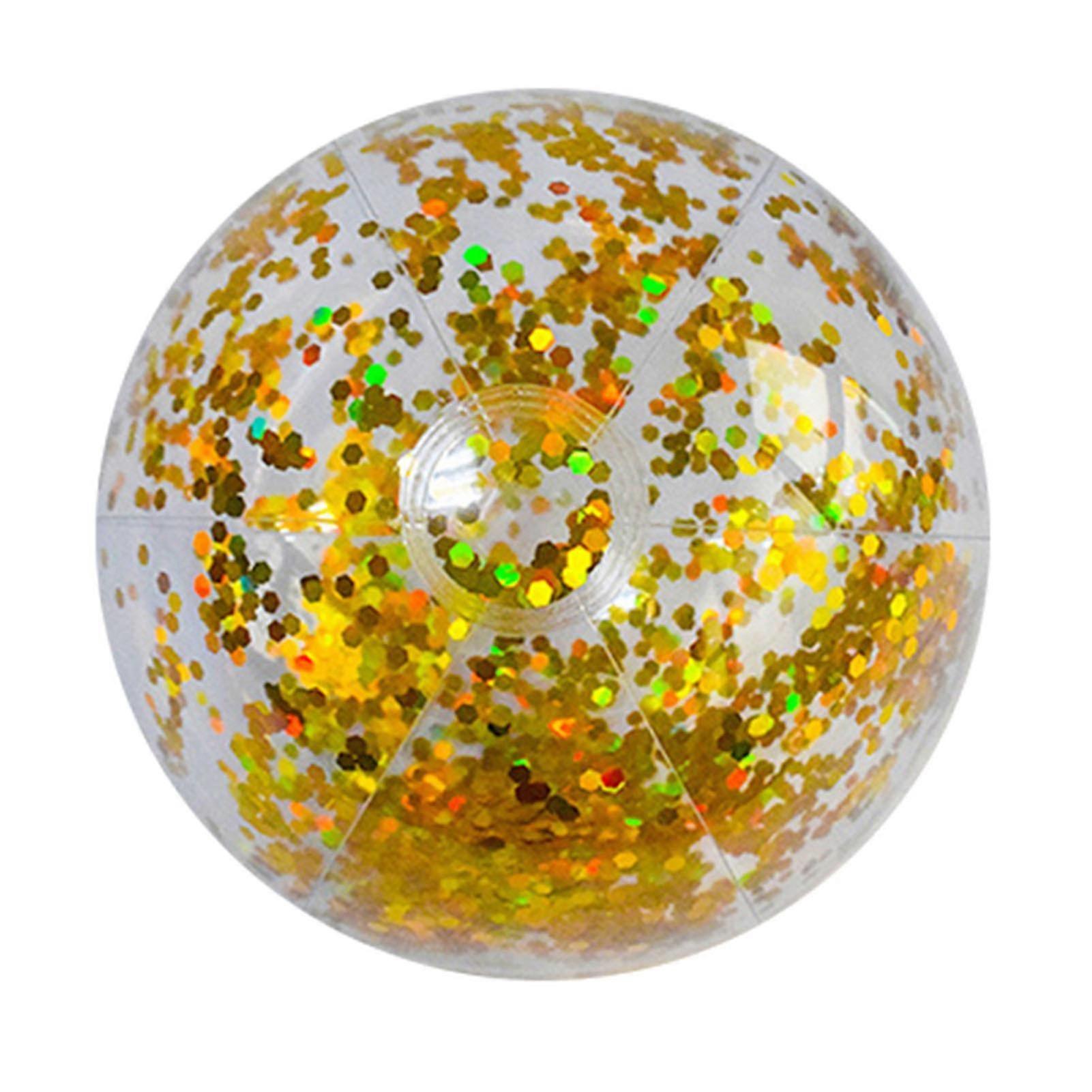 24\/16\" Large Inflatable Glitter Pool Beach Ball For Summer Beach Pool Party"